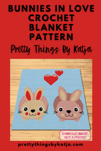 Crochet Bunny Blanket Pattern - Tapestry Crochet Blanket Pattern with Written Instructions. Click to learn more!