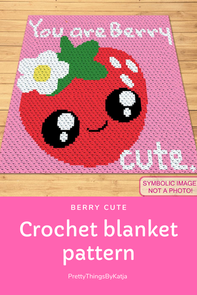 Berry Cute - C2C Valentines Day Afghan Pattern