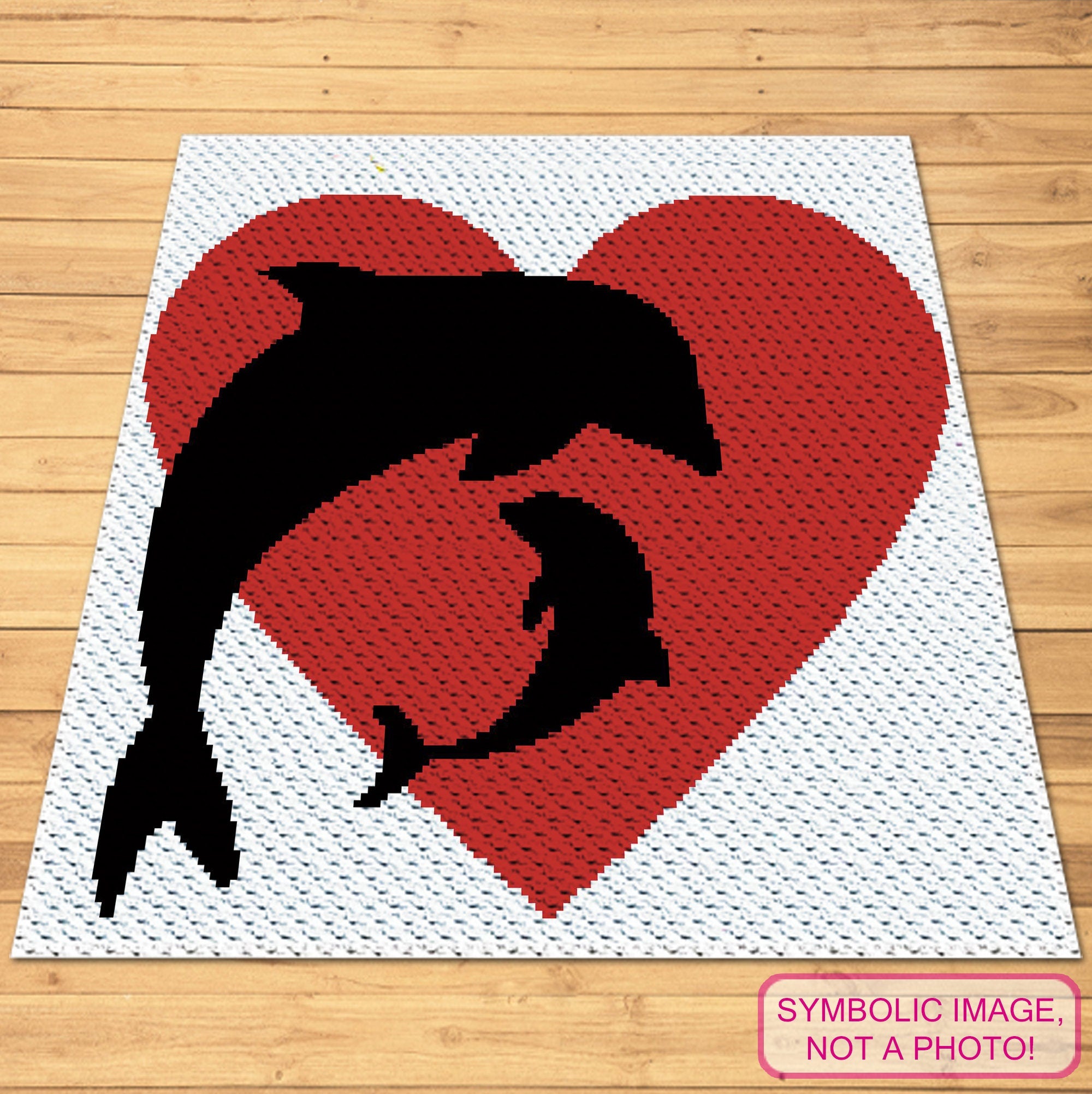 C2C Dolphin Crochet Blanket Pattern is a Graph Pattern with Written Instructions, PDF Digital Files. Click to learn more!