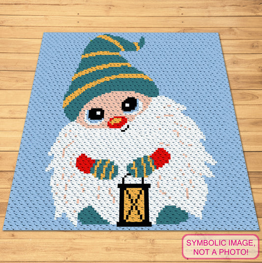 Crochet Gnome Pattern - Crochet Afghan Pattern with Written Instructions
