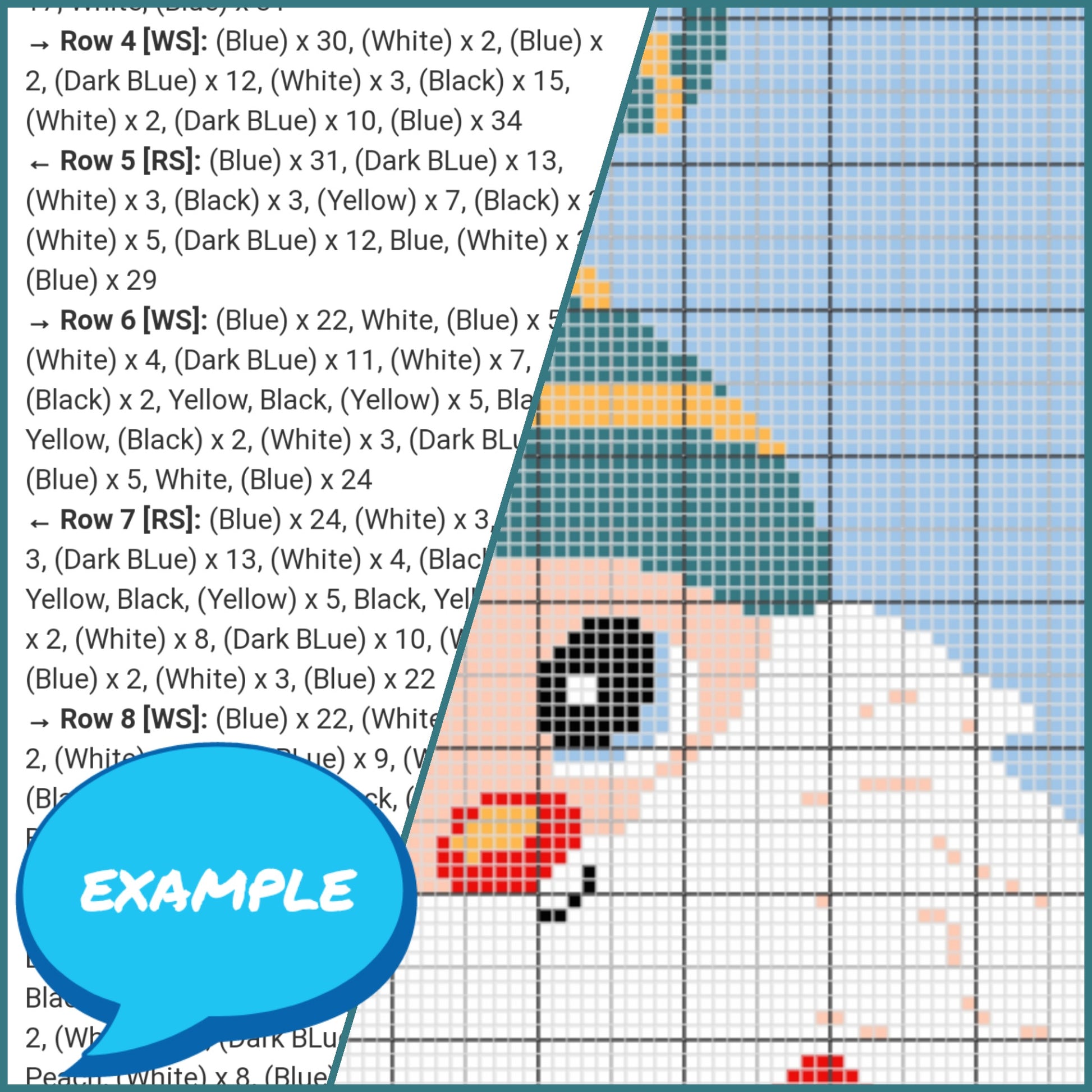 Crochet Gnome Pattern - Blue Gnome Blanket Pattern with Written Instructions