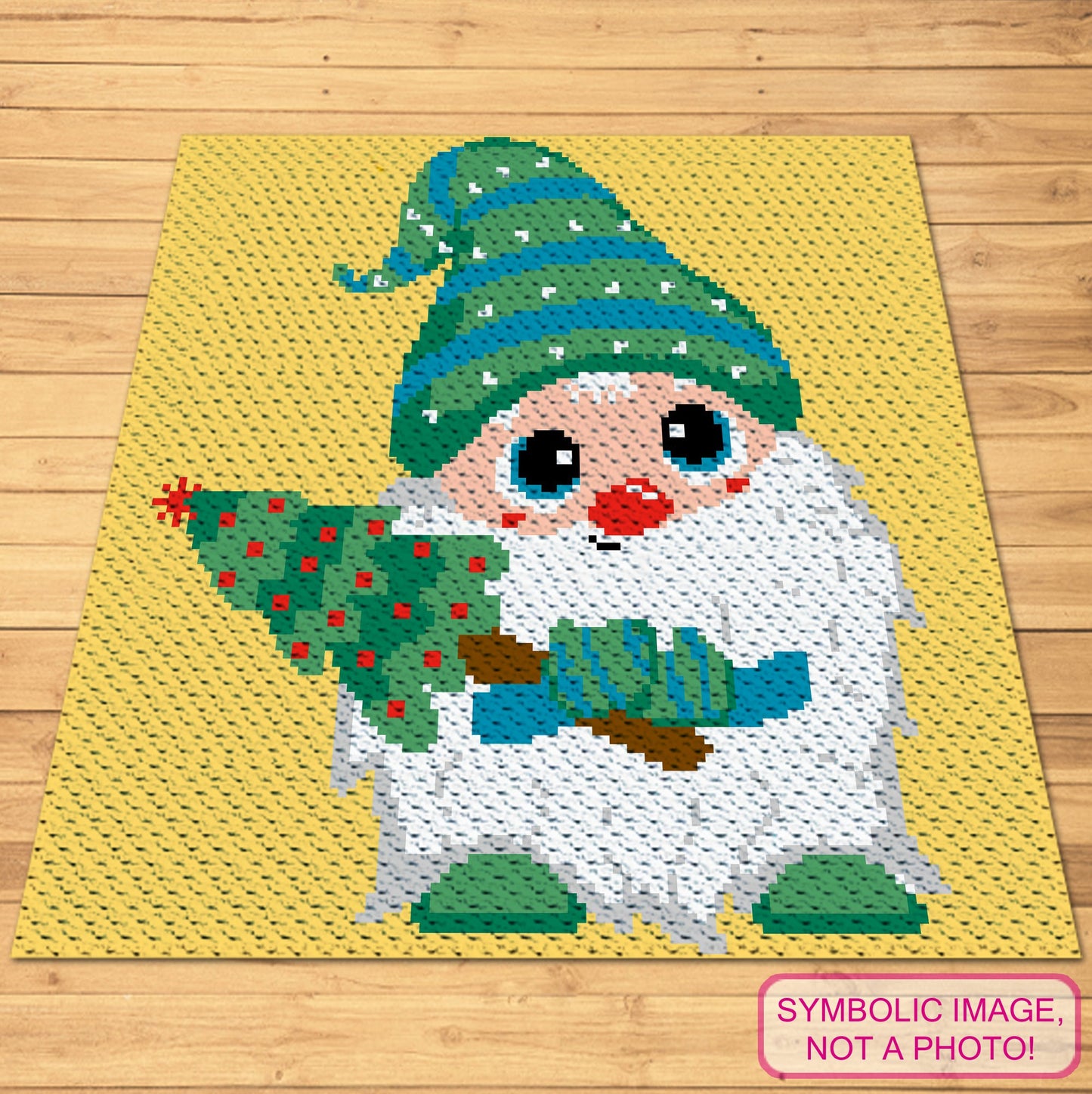 C2C Gnome Blanket Pattern with Written Instructions. Click to learn more!