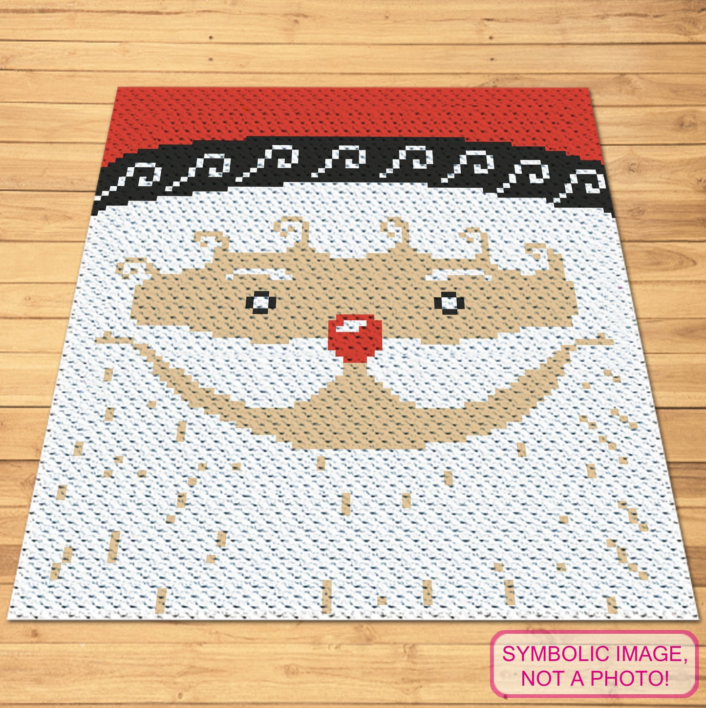 Crochet Santa Pattern - C2C Christmas Afghan