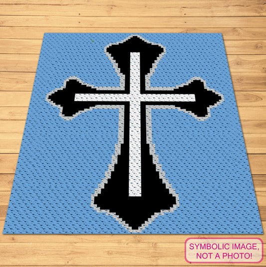 Crochet Cross Pattern - C2C Graphgan Pattern