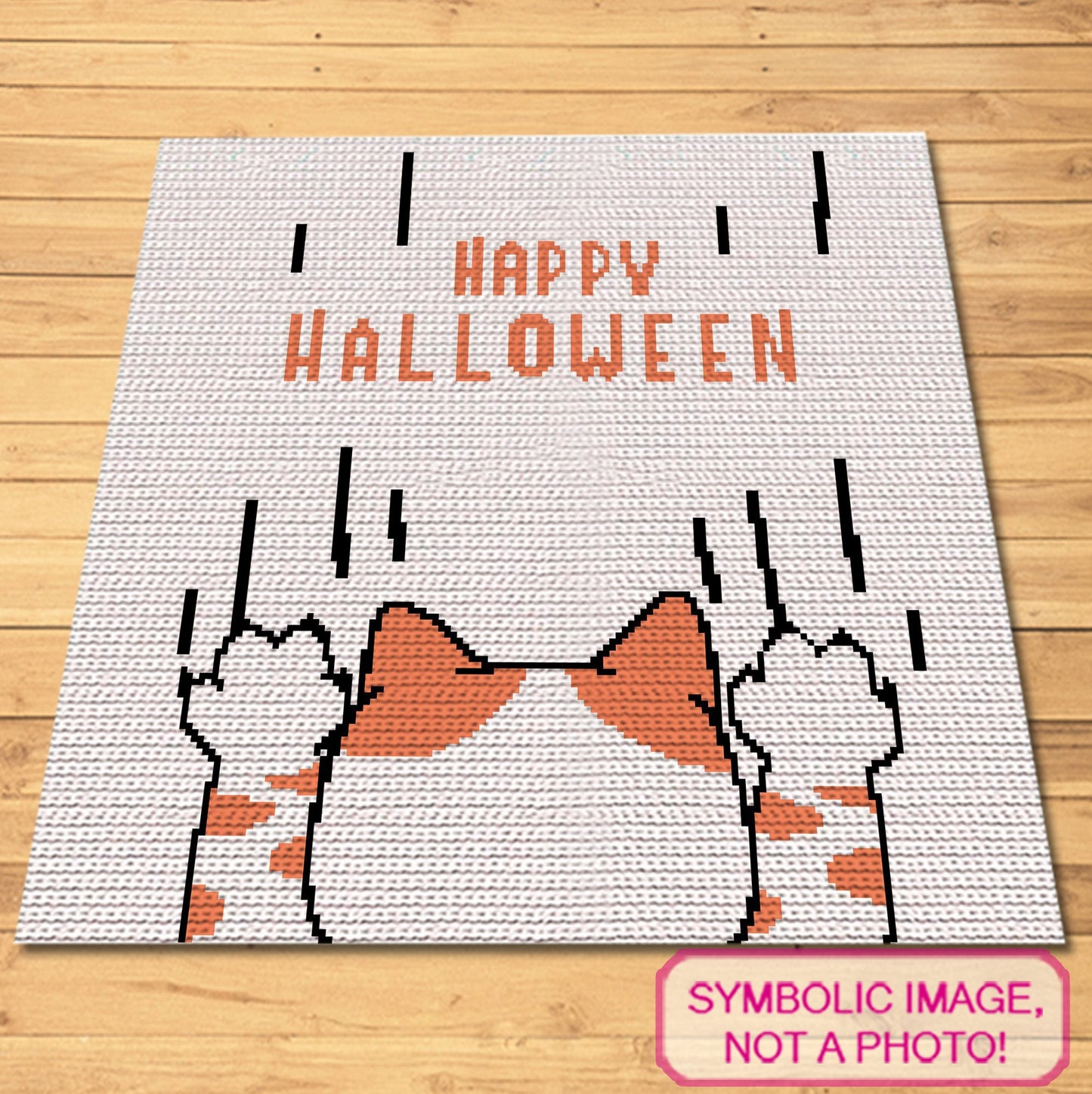 Crochet Halloween Cat Pattern is a Graph Pattern with Written Instructions, PDF Digital Files. Click to learn more!

This is a Tapestry Crochet (SC) Blanket and Pillow Pattern with Written Instructions.