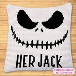 Her Jack - FREE Halloween Crochet Pillow Pattern