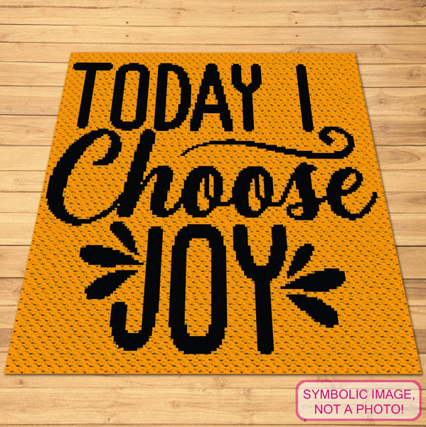 Brighten your day with this uplifting 'Today I Choose Joy' C2C Crochet Blanket Pattern! Designed for intermediate crocheters, this corner-to-corner pattern combines bold typography and a cheerful message to create a cozy, inspirational blanket. The vibrant colors and empowering words make it perfect for adding positivity to your space or as a thoughtful, handmade gift for someone special. Click to learn more!