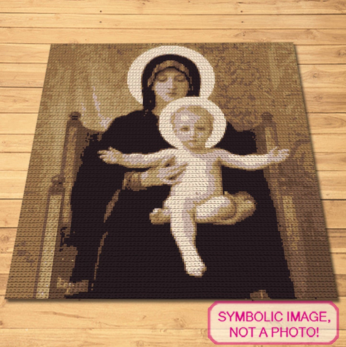 Crochet Art Pattern with Written Instructions.