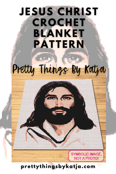 Crochet Jesus Christ Pattern - Tapestry Crochet Pattern with Written Instructions