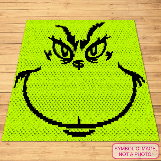 Free C2C Christmas Crochet Pattern - The Grinch