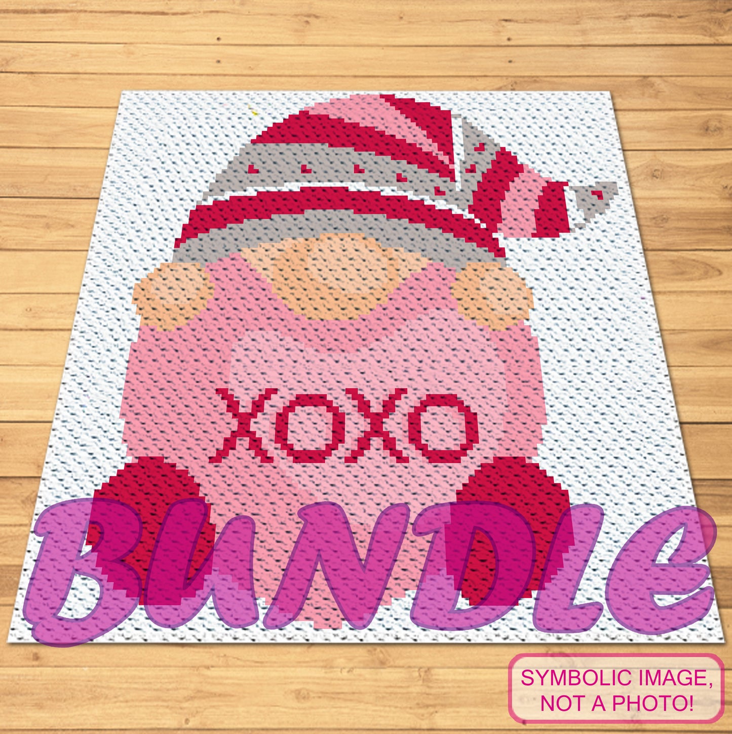 Crochet Gnomes Pattern is a Graph Pattern with Written Instructions, PDF Digital Files. This BUNDLE includes a C2C Blanket and Tapestry Crochet Blanket and Pillow Pattern. Both with written instructions. You can use the technique you like better. Separate Patterns are also available in my Shop. Click to learn more!
