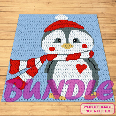 Christmas Crochet Bundle - Crochet Penguin Pattern