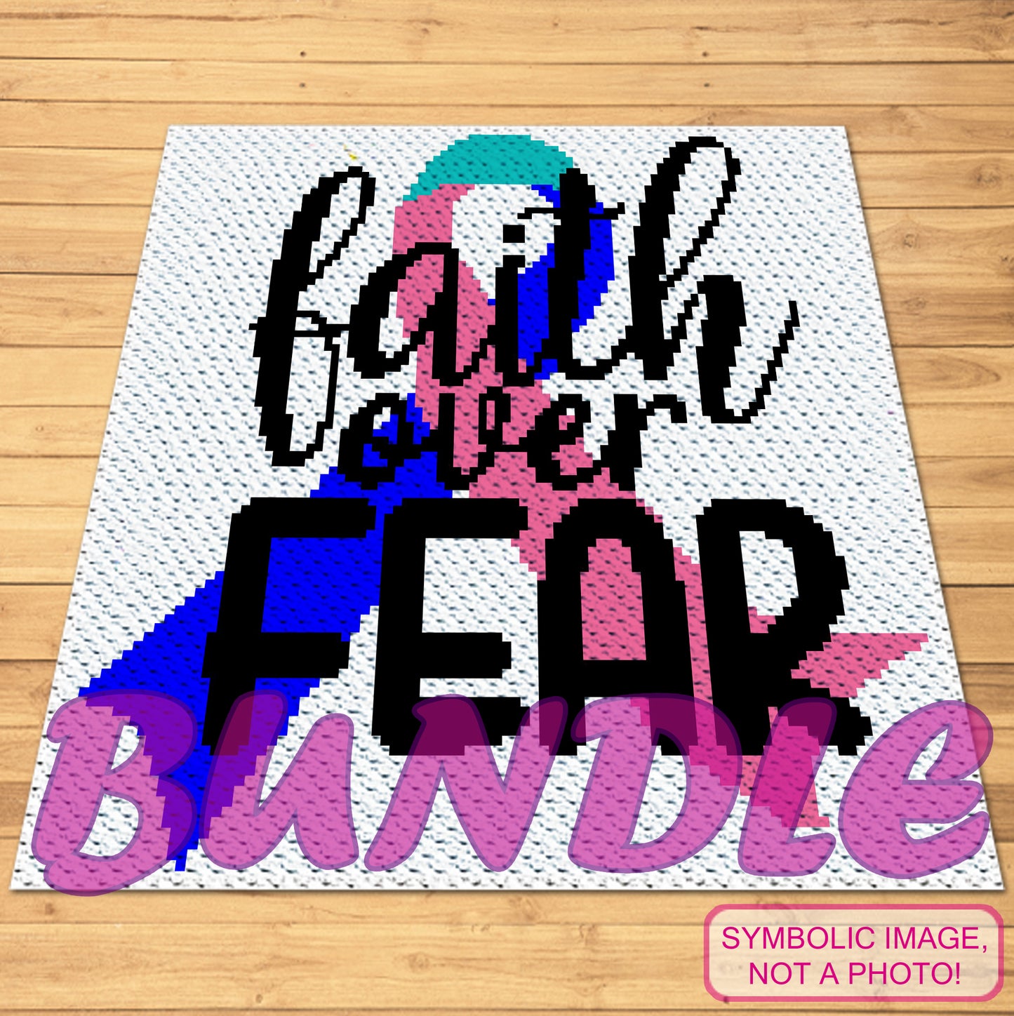 Thyroid Cancer Crochet BUNDLE - Crochet Blanket Pattern, and Crochet Pillow Pattern