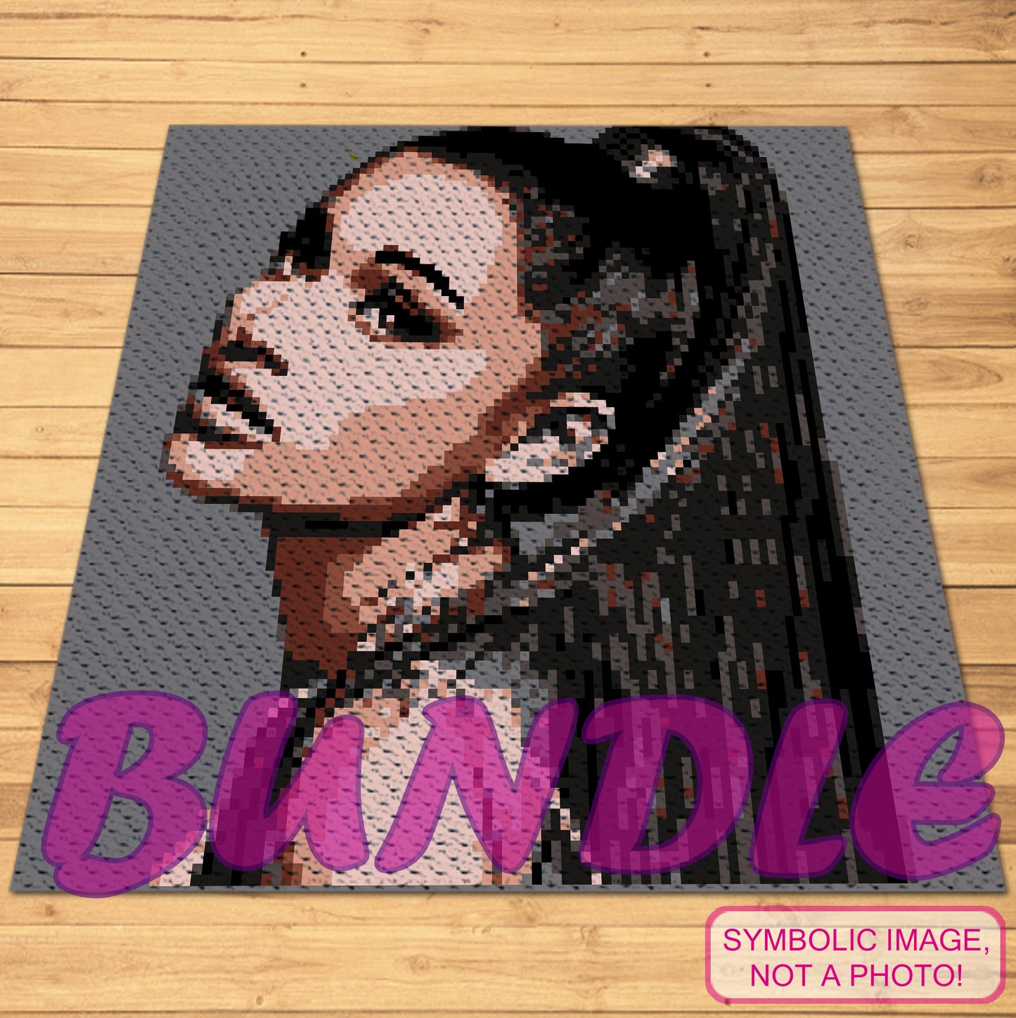 Crochet Celebrity Ariana Grande - Crochet BUNDLE: C2C Crochet Blanket Pattern, Crochet Pillow Pattern