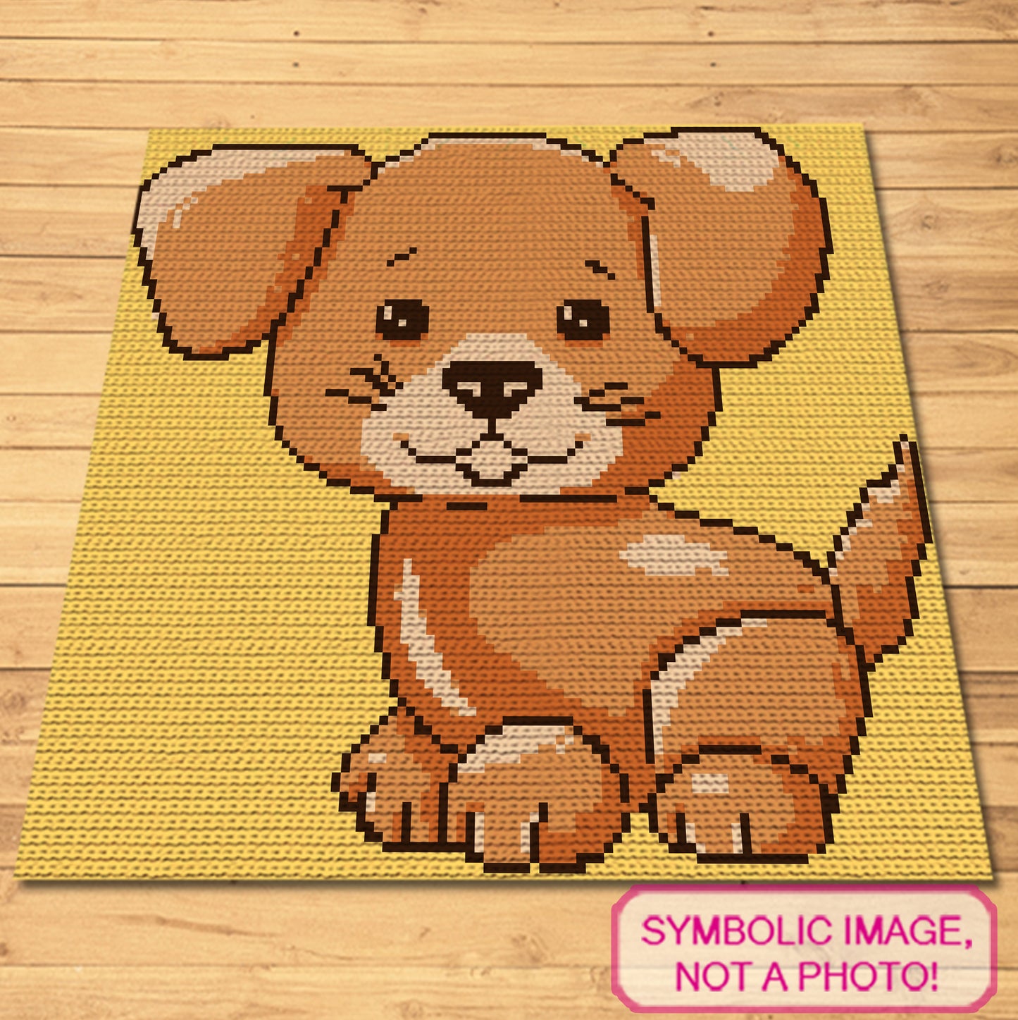 Crochet Dog Blanket, Cute Puppy Crochet BUNDLE: Crochet Pillow Pattern, C2C Crochet Blanket Pattern