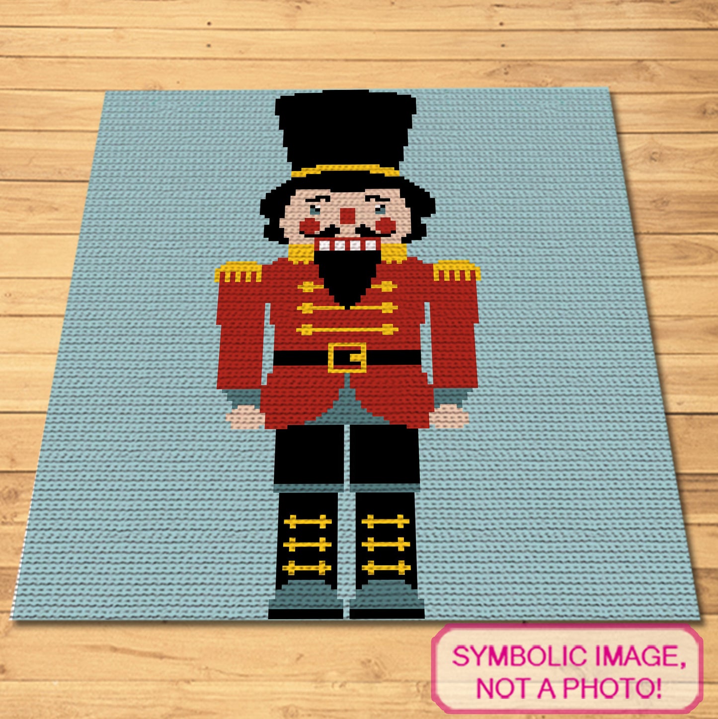 Crochet Nutcracker Pattern (Black), Crochet BUNDLE: C2C Crochet Blanket Pattern, Crochet Pillow Pattern