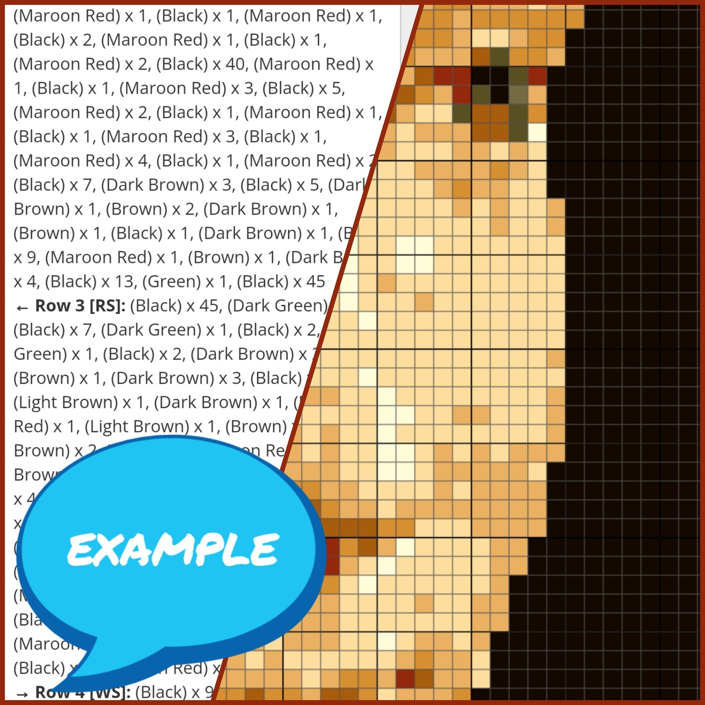 Crochet Graphgan Pattern with Written Instructions