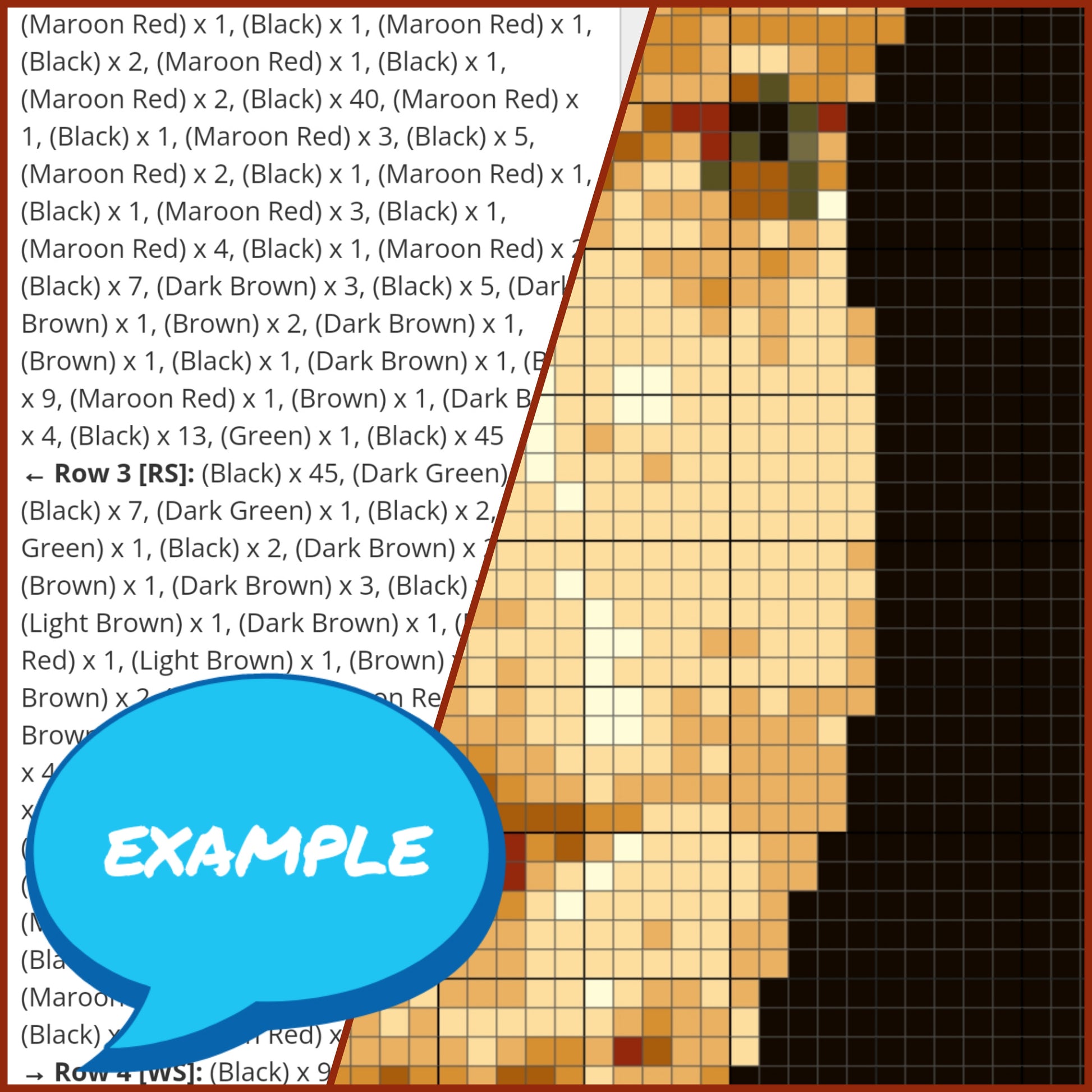Crochet Graphgan Pattern with Written Instructions