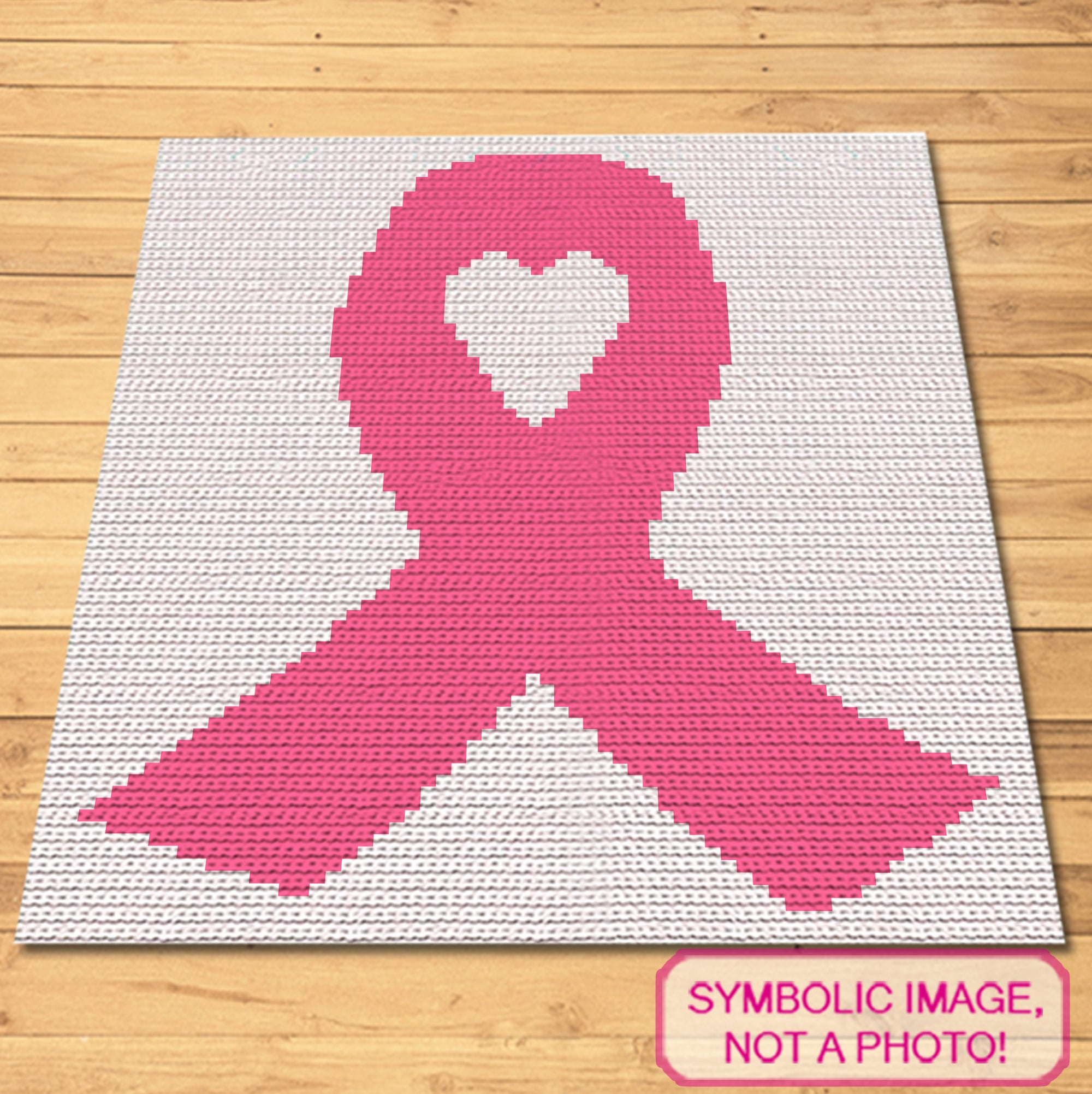 Crochet Chemo, FREE Pink Ribbon Pattern - Tapestry Crochet Pattern