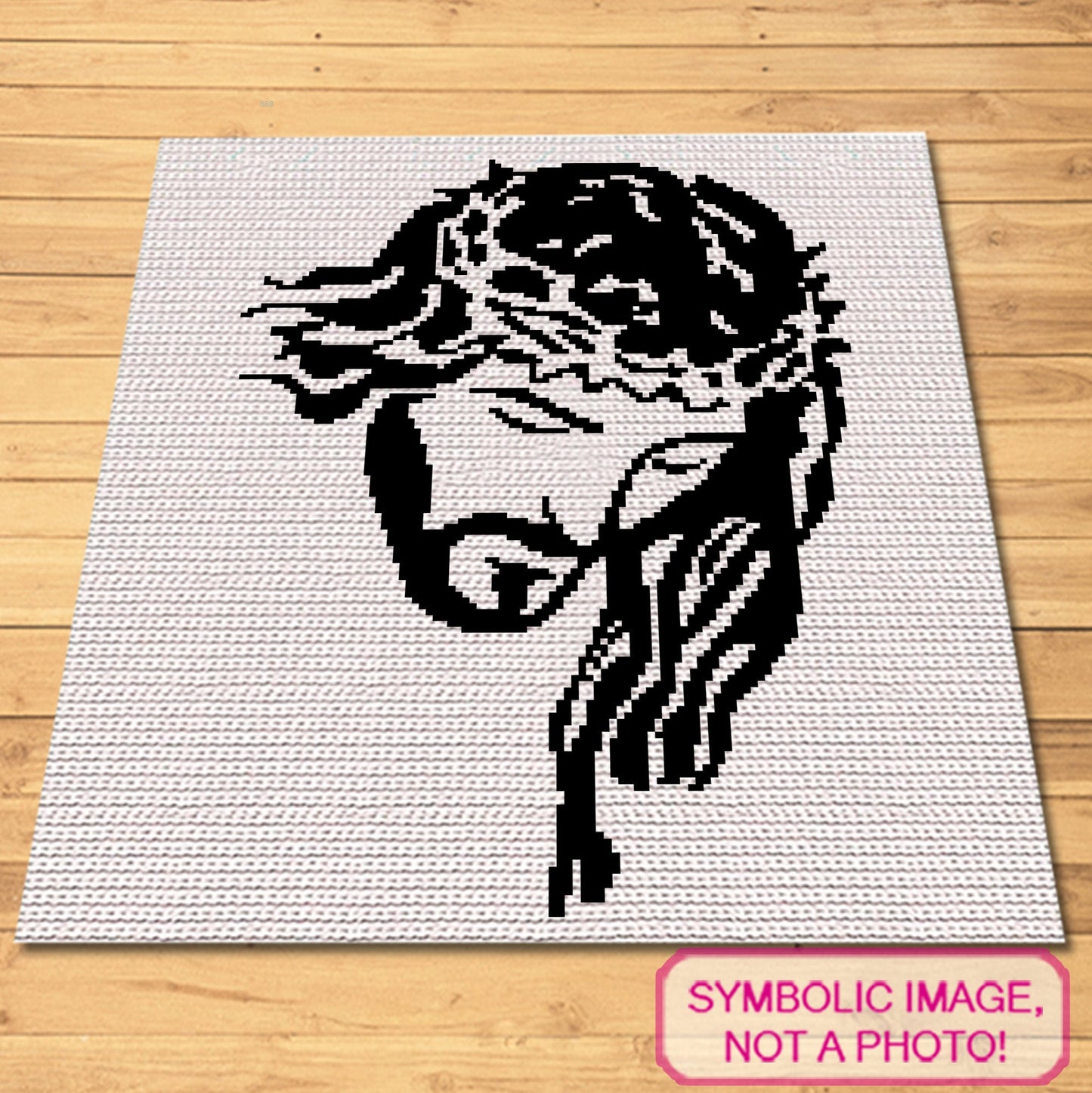 🧶 Tapestry Crochet Blanket Pattern – Jesus Christ 🧶 Embrace the power of faith with this Tapestry Crochet Pattern depicting a striking silhouette of Jesus. Whether you're crocheting for spiritual comfort, Easter celebrations, or as a thoughtful handmade gift, this inspirational pattern is the perfect project. 🌟 