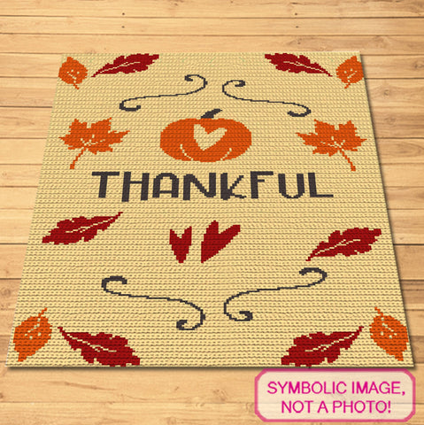 Celebrate the warmth and gratitude of the fall season with this beautiful 'Thankful' SC Crochet Blanket Pattern! Featuring a charming pumpkin, autumn leaves, and graceful swirls, this pattern captures the spirit of Thanksgiving perfectly. Designed for crocheters of all skill levels, this single crochet pattern is easy to follow and creates a cozy, decorative blanket that’s perfect for adding a festive touch to your home. Whether you're making it for yourself or as a thoughtful gift.