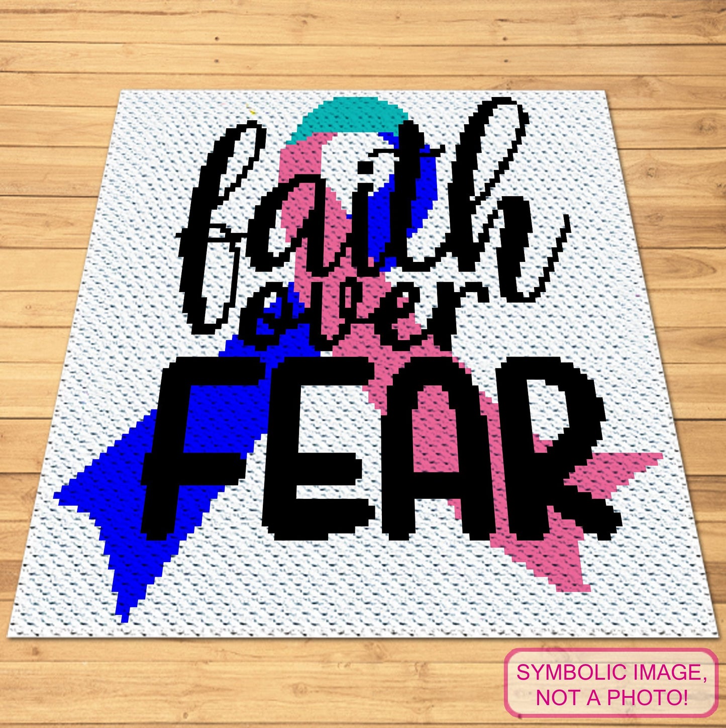 Thyroid Cancer Crochet Pattern - C2C Blanket Pattern