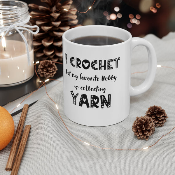 Cute Crochet Mug. Perfect Gift for Yarn Lover. Click for more!