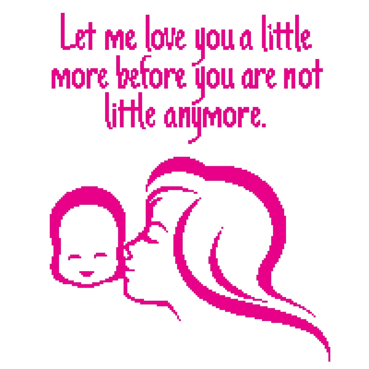 Let me Love you (mum) - Tapestry Crochet Baby Blanket Pattern