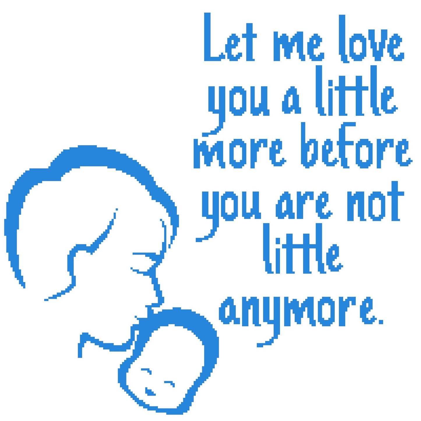 Tapestry Crochet Blanket Pattern - Let me love you a little more (dad)
