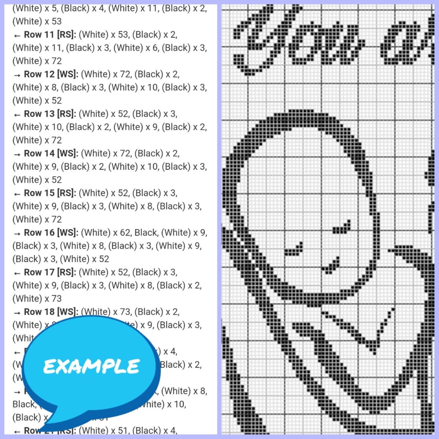 Crochet Baby Blanket Pattern, You are Loved - Tapestry Crochet Graphgan Pattern