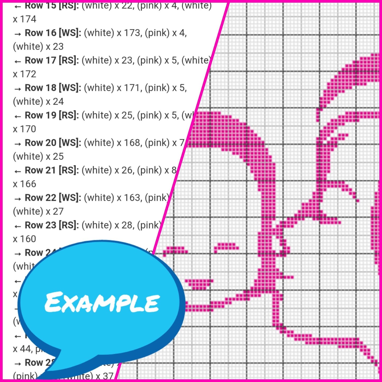 Let me Love you (mum) - Tapestry Crochet Baby Blanket Pattern