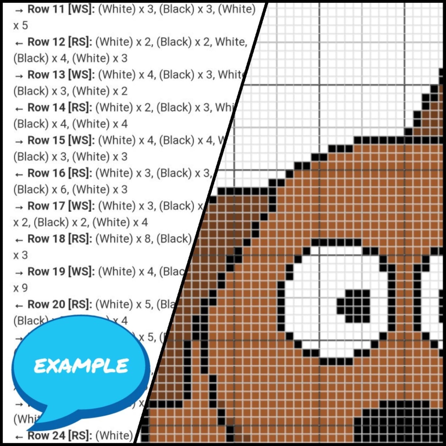 Crochet Dog Pattern - Tapestry Crochet Blanket Pattern with Written Instructions