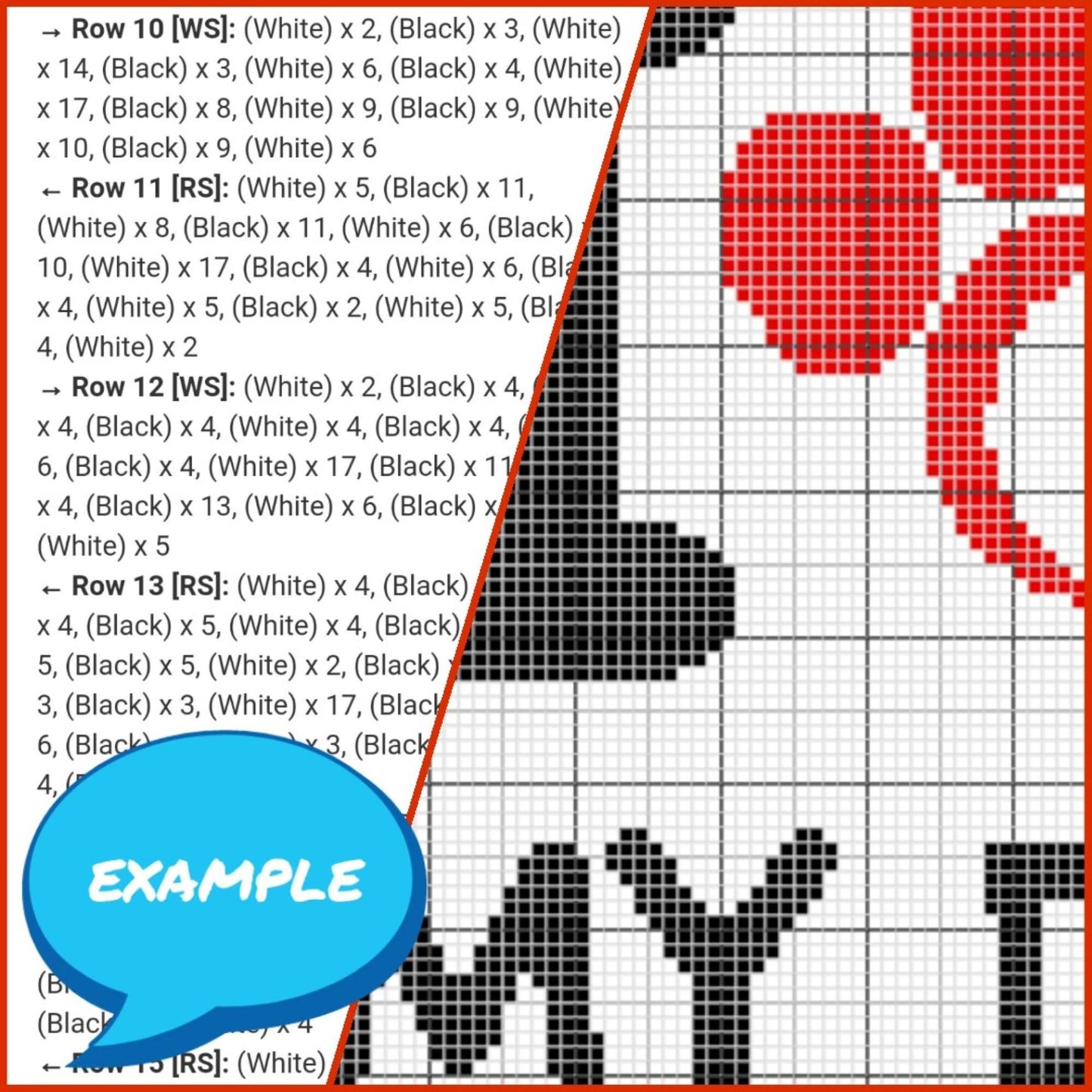 I love my Dog Crochet Pattern - Tapestry Crochet Blanket Pattern, Crochet Pillow Pattern