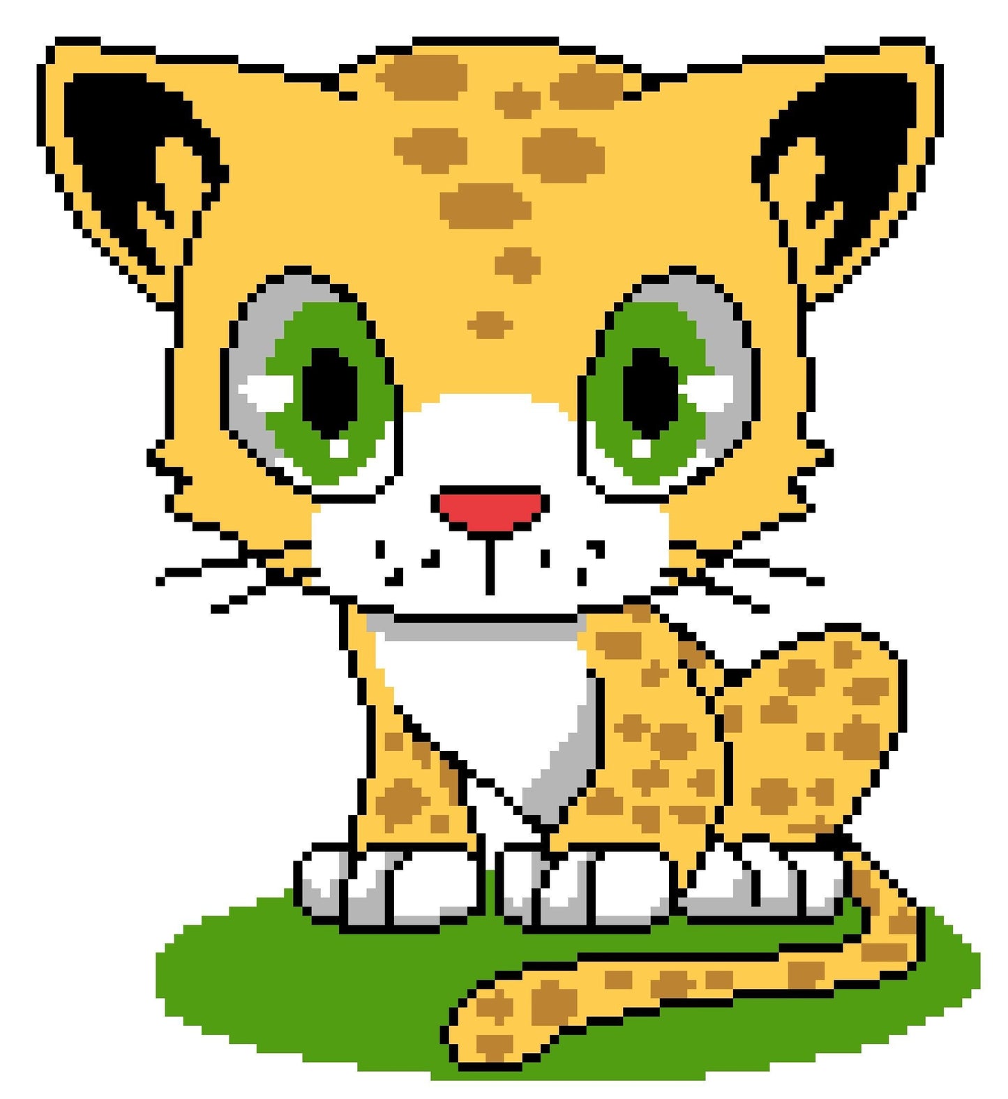 Leopard Crochet Pattern - Tapestry Crochet Blanket and Crochet Pillow Pattern