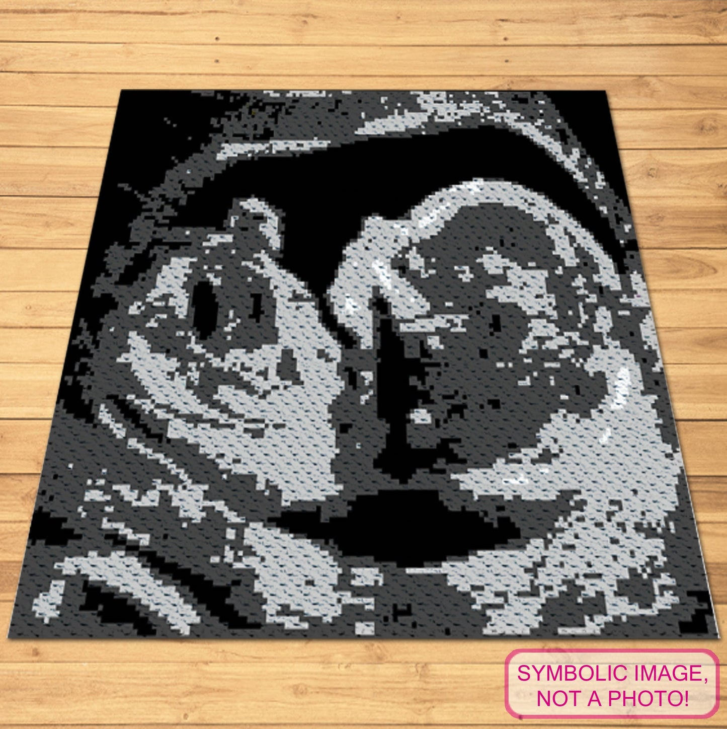 The Baby Ultrasound Crochet Pillow Pattern, Tapestry Crochet Blanket Pattern