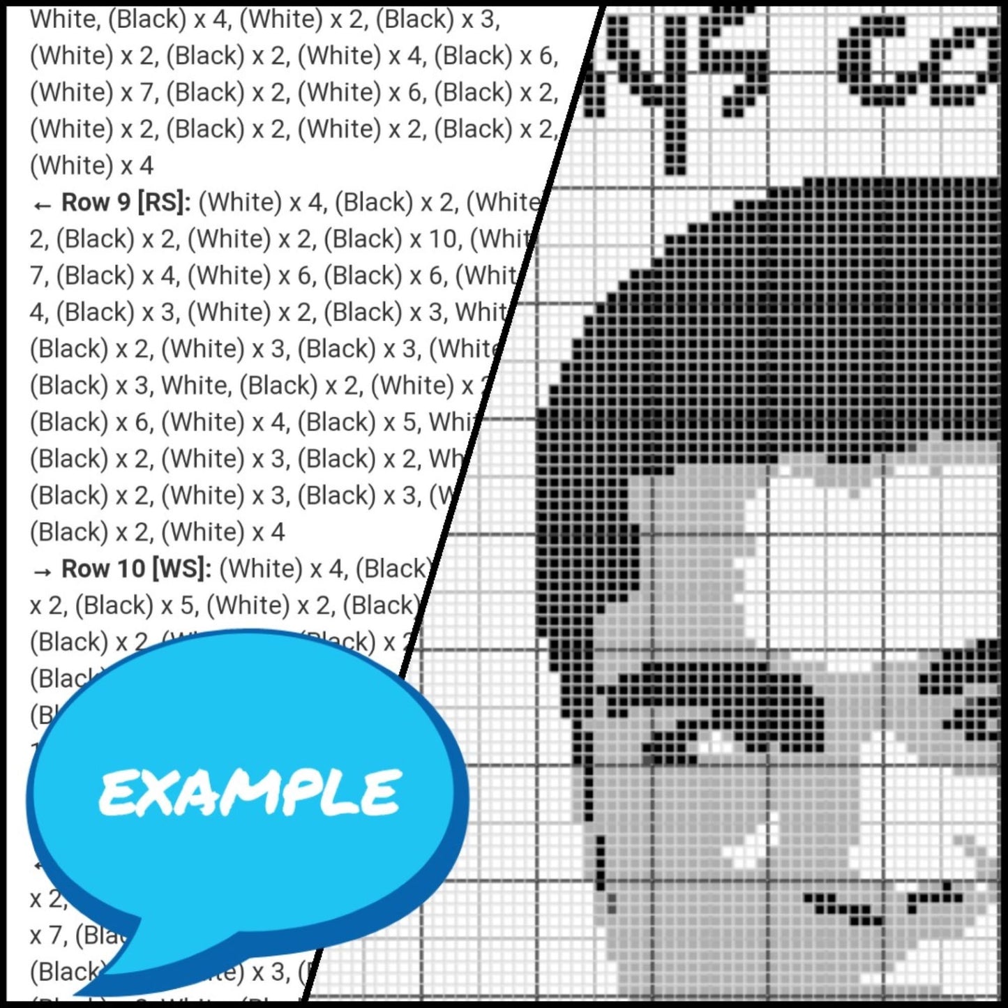 Crochet Celebrity Muhammad Ali, Tapestry Crochet Blanket Pattern