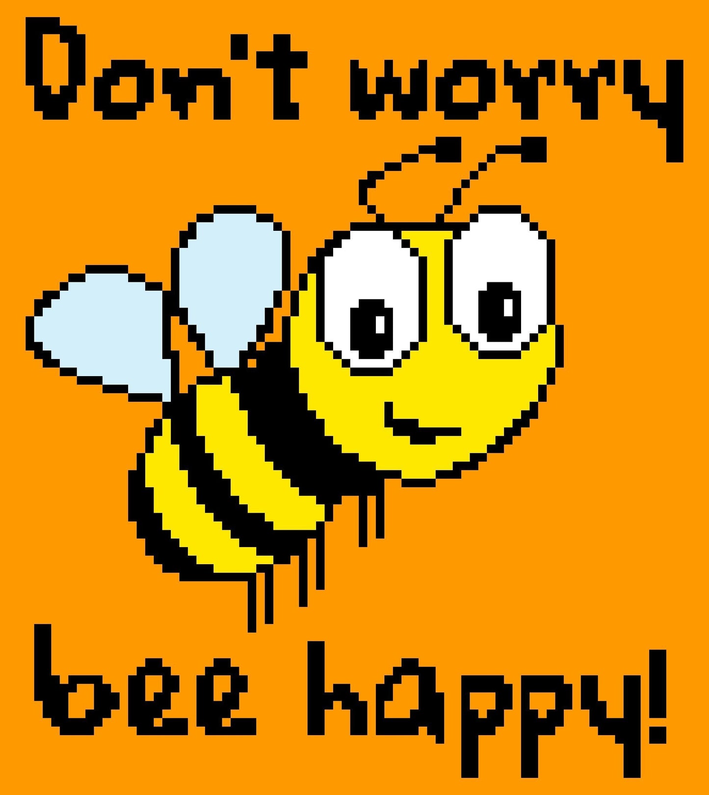 C2C Crochet Bee Pattern - Bee Happy