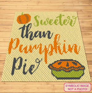 Sweeter Than Pumpkin Pie - C2C Crochet Graphgan Pattern