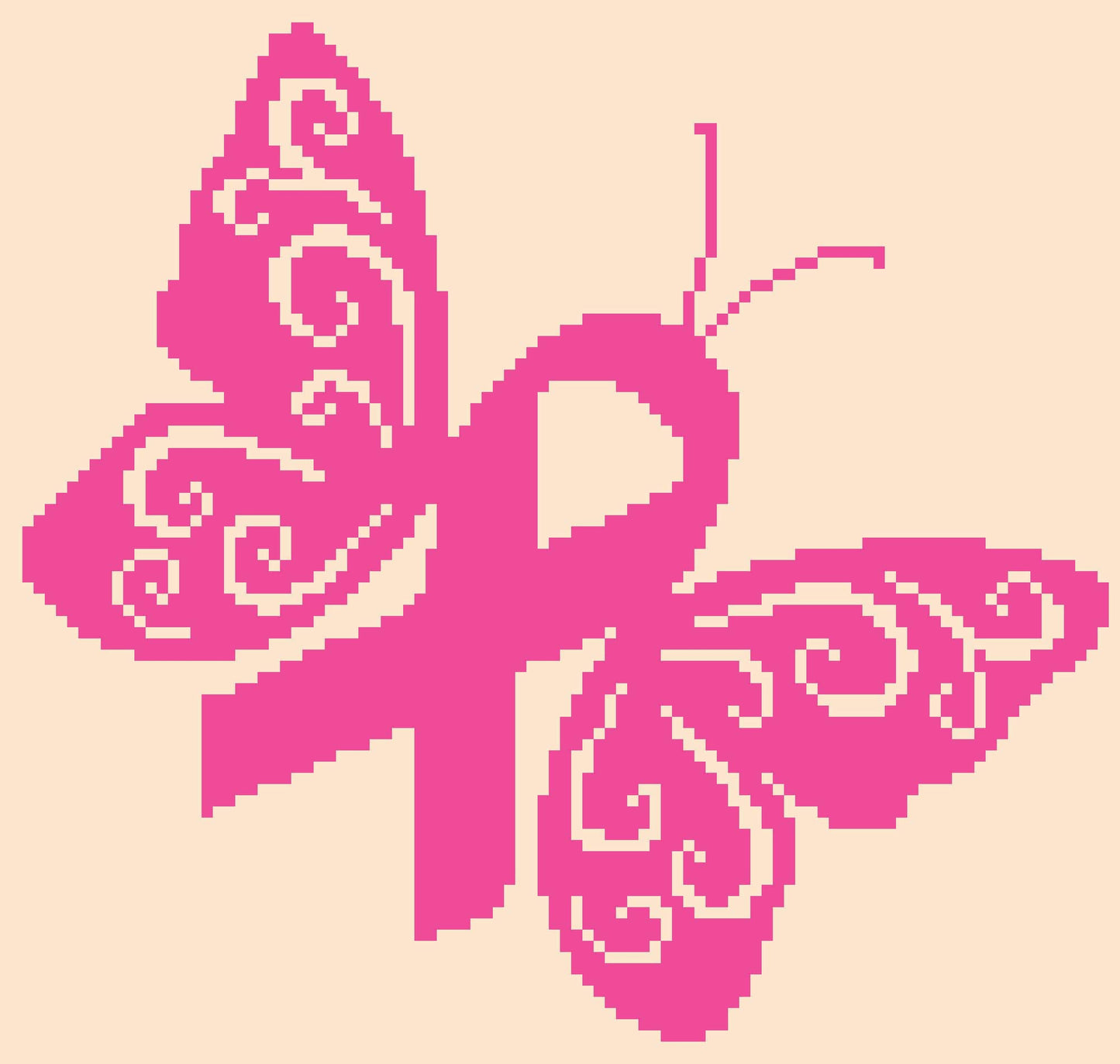 C2C Crochet Blanket Pattern, Lupus Awareness Butterfly, Corner to Corner Crochet