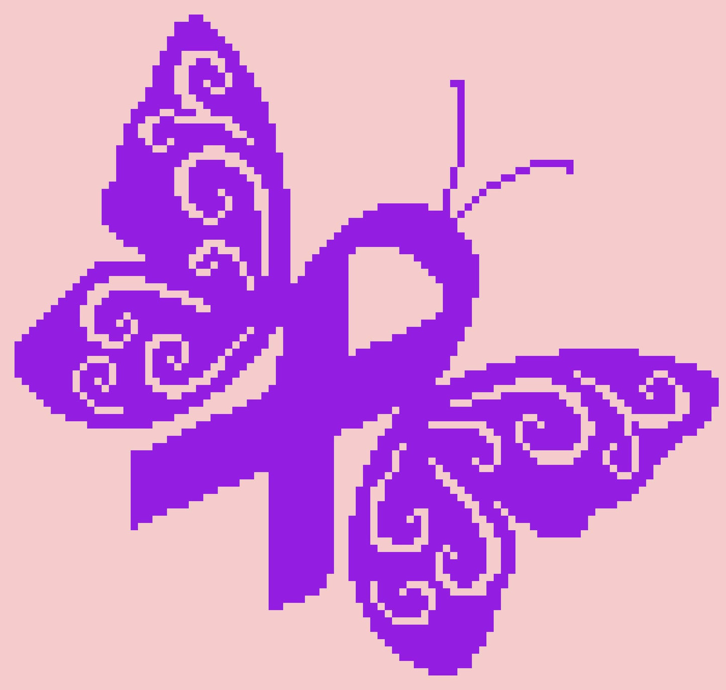 C2C Crochet Blanket Pattern, Lupus Awareness Butterfly, Corner to Corner Crochet