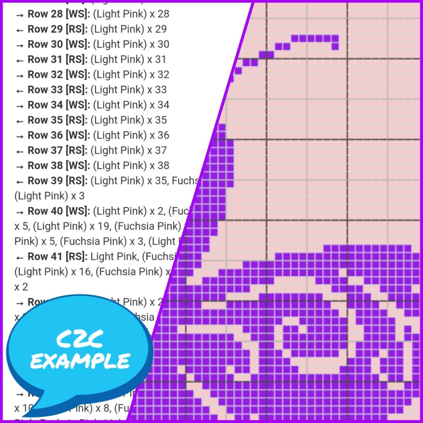 C2C Crochet Blanket Pattern, Lupus Awareness Butterfly, Corner to Corner Crochet