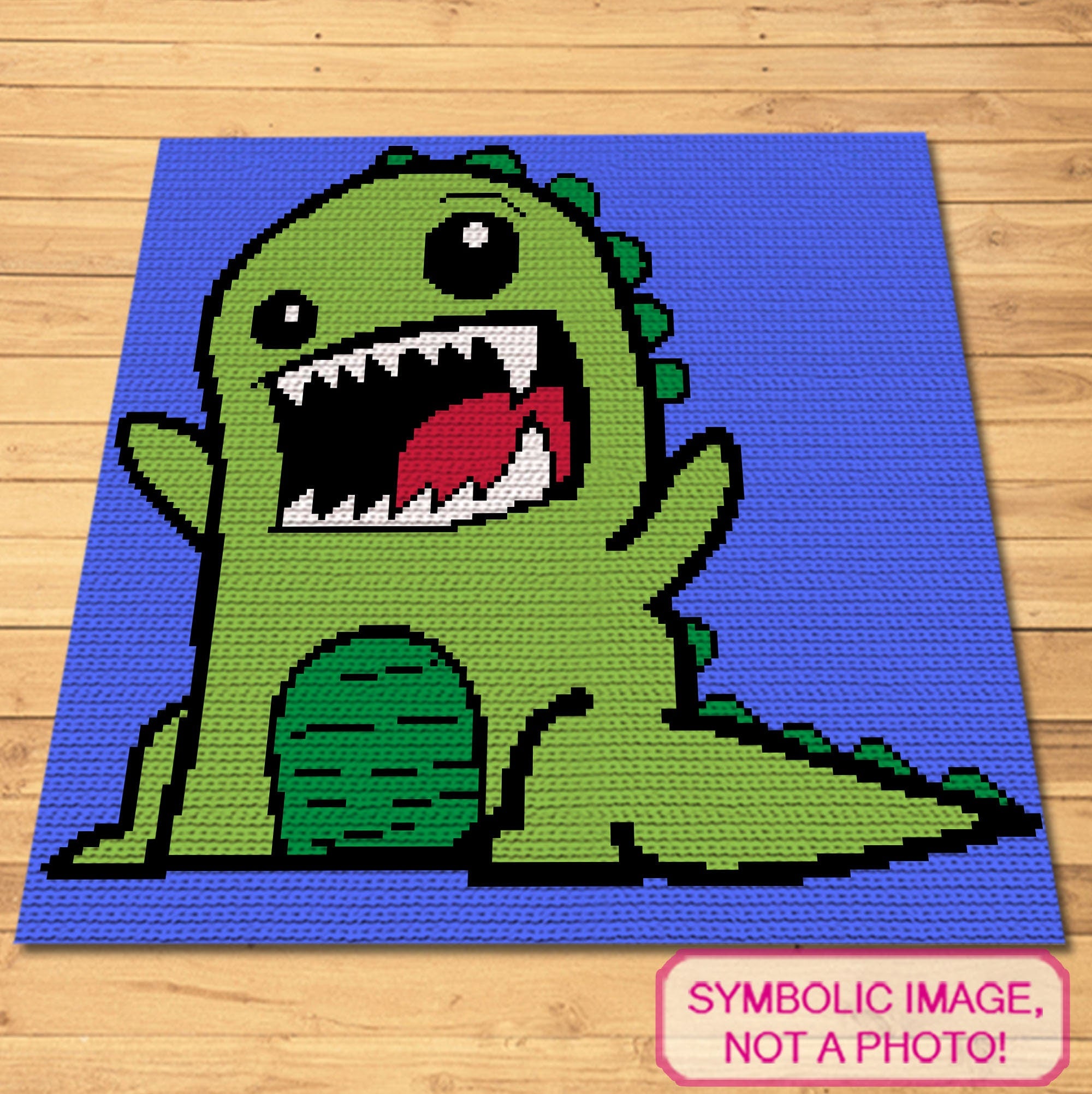Dinosaur Baby Blanket Pattern, Boy Crochet Blanket Pattern