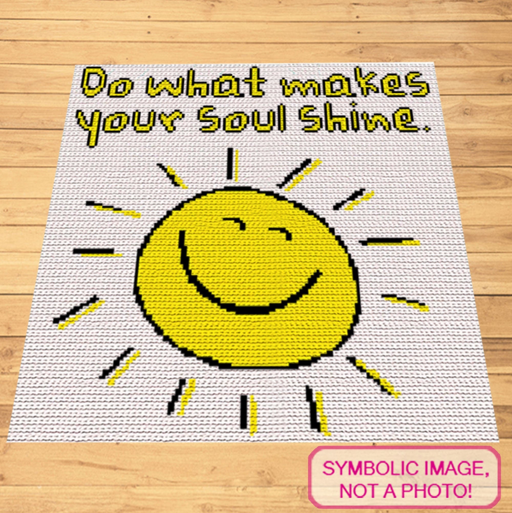 Soul Shine, Crochet Sun, Tapestry Crochet Blanket Pattern