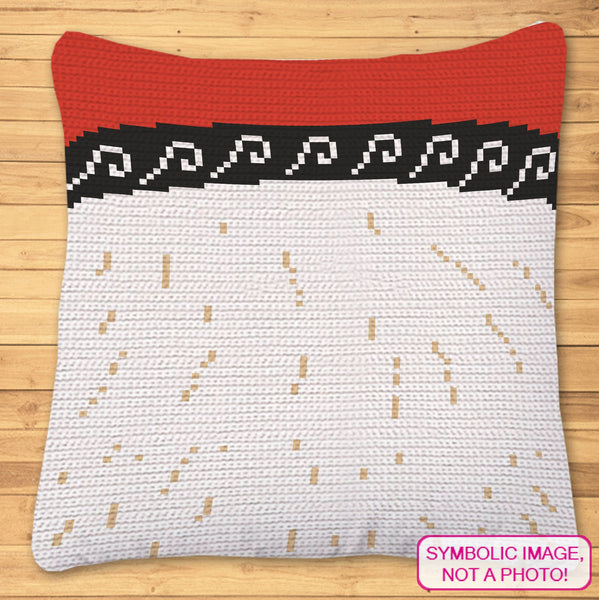Crochet Santa Pattern - Crochet BUNDLE: C2C Christmas Afghan, Christmas Santa Pillow