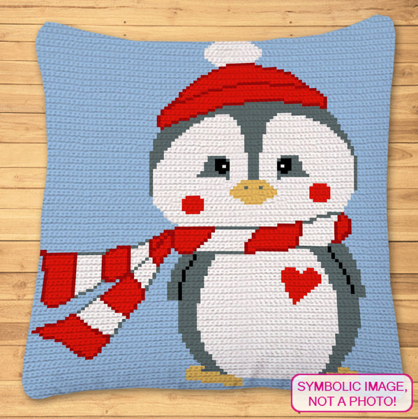Crochet Penguin Pillow Pattern