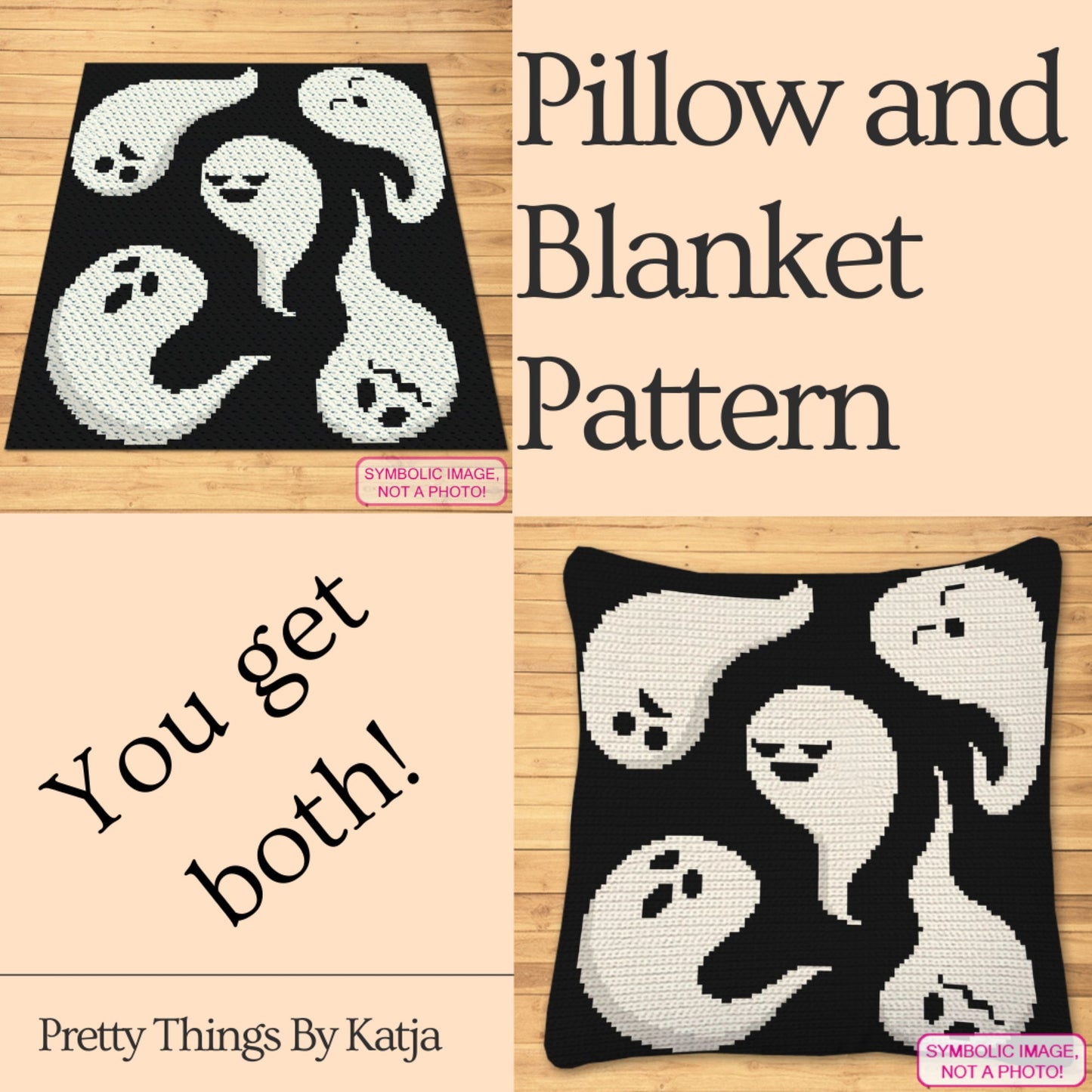 Crochet Ghosts, Halloween Crochet Blanket Pattern, and a Halloween Pillow Pattern