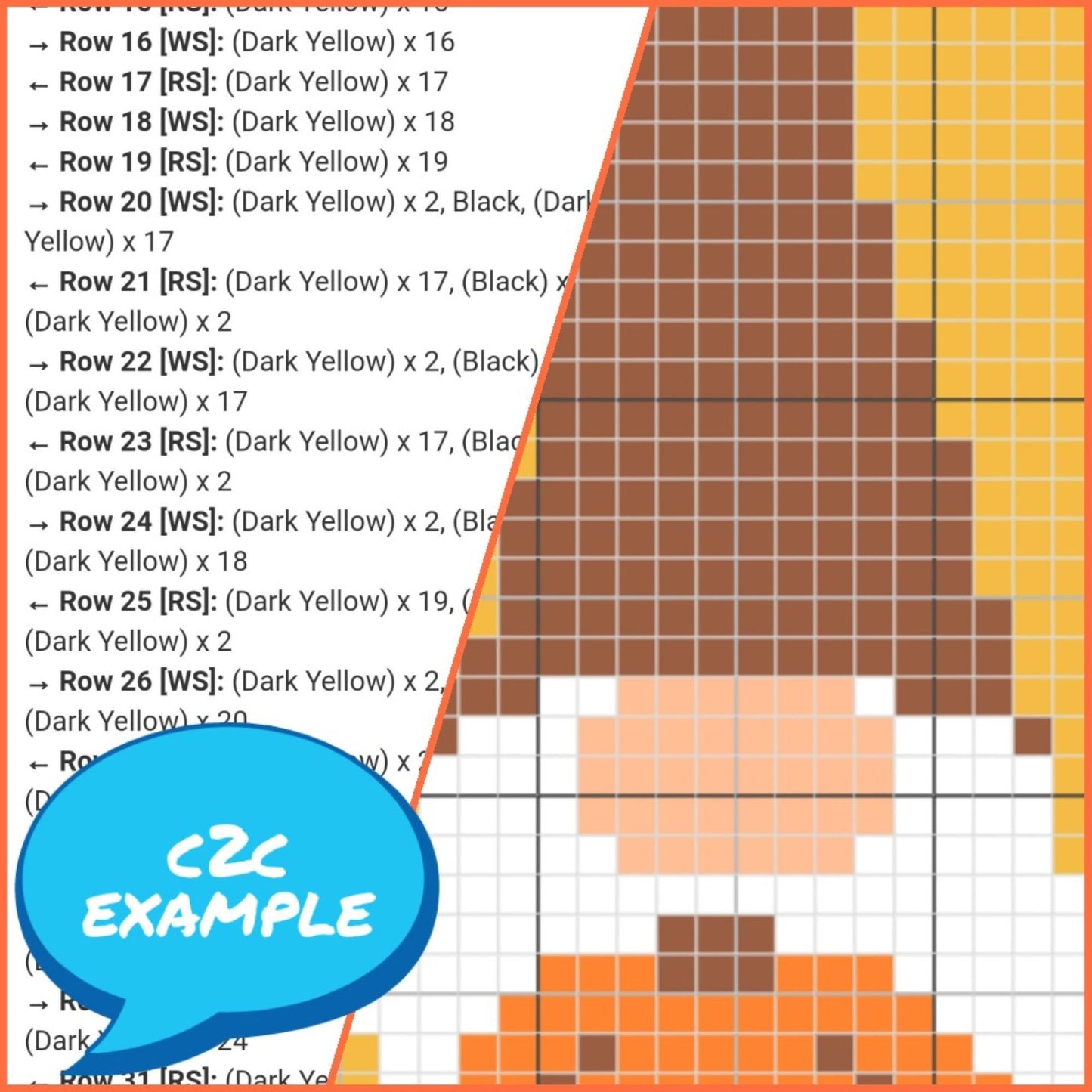 Welcome Fall C2C Crochet Gnome Pattern - Autumn Crochet Pattern