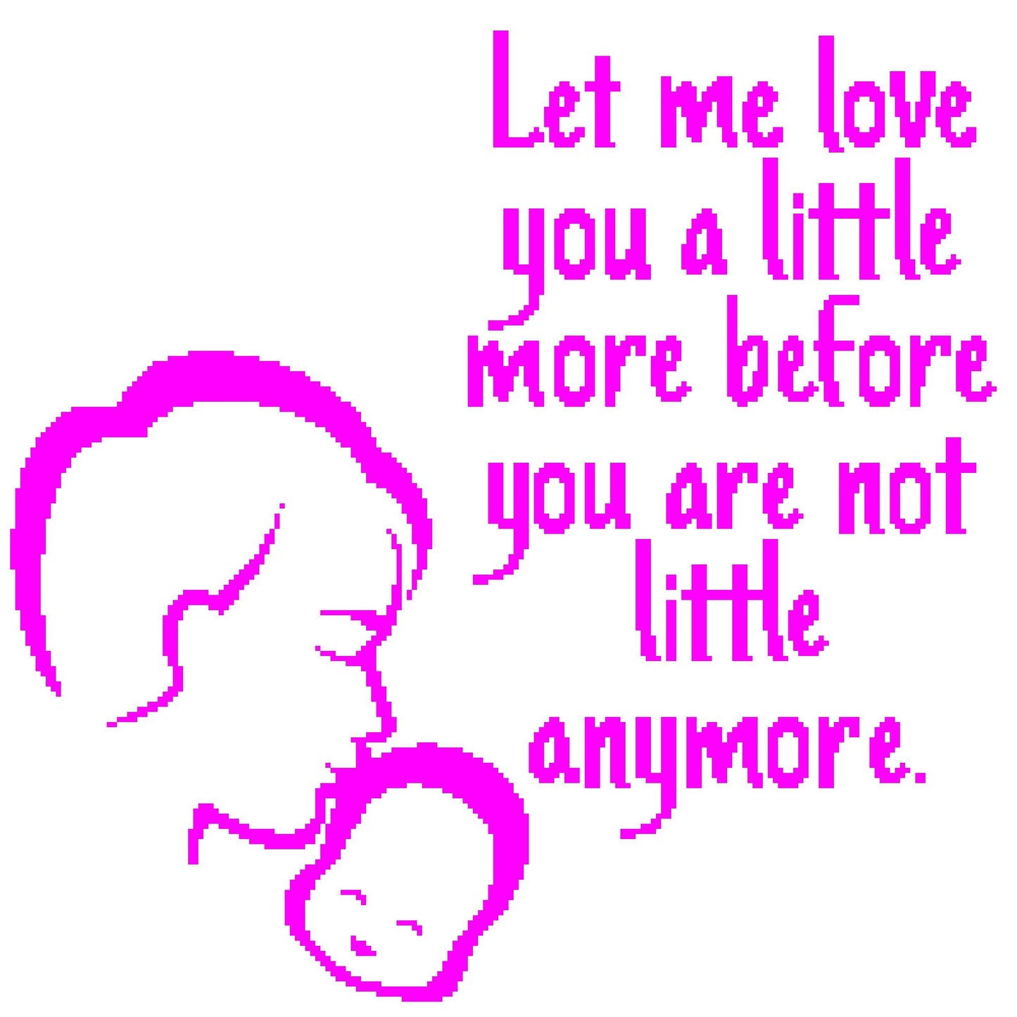 Tapestry Crochet Blanket Pattern - Let me love you a little more (dad)