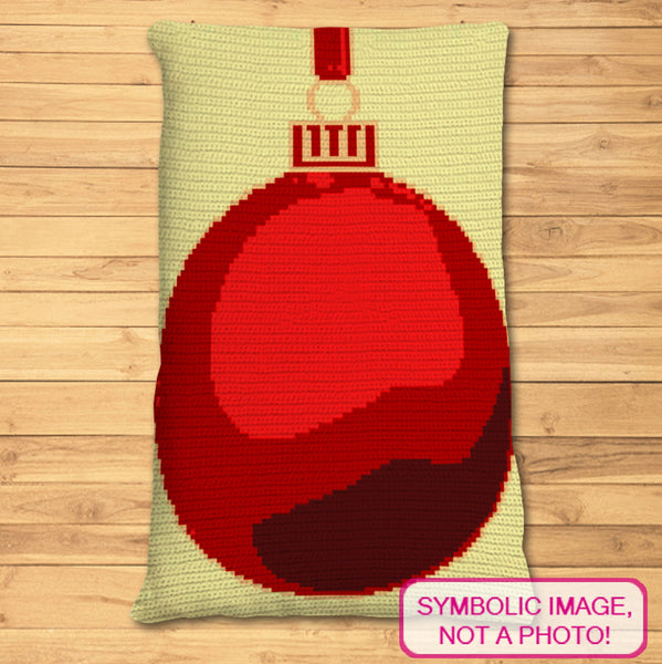 Christmas Crochet Pillow BUNDLE Pattern (Balls), Christmas Crochet Decor