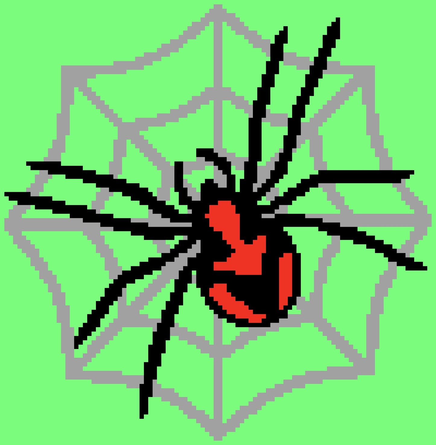 Crochet Spider Pattern - Crochet BUNDLE: C2C Crochet Pattern, Halloween Crochet Pillow Pattern